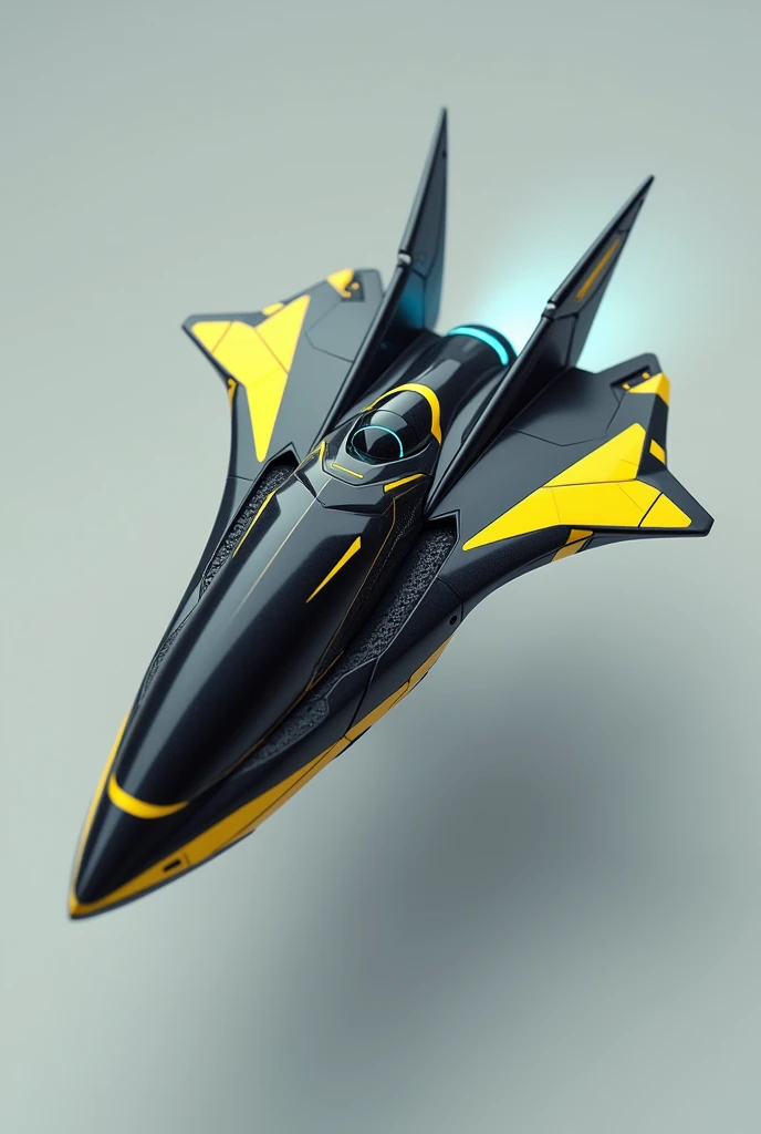 a tiny creature with a streamlined body, like a machine designed for speed and precision in flight. Its shape is slim and elegant, with a structure that seems made to slide through the air with great agility. Its exterior colors vary between black and bright yellow, similar to the warning lines on a high-tech vehicle.
It has a pair of transparent and delicate, but powerful wings that move with incredible speed, allowing it to maneuver in the air with the precision of a fighter in full combat. Its body is rigid and segmented, similar to the fuselage of a spaceship, with a tail tapered like a shuttle tip.
Imagine a small but imposing creature, with a design clearly inspired by advanced technology. Its body has a polished, angular shape, as if it were made of a strange, shiny, ultra-light metal. Instead of traditional lines, its structure is more geometric, with panels that reflect light in a way that makes it almost invisible at certain angles, like a stealth ship.
Its wings are neither thin nor translucent, but are instead made up of sheets of pulsating energy, emitting a soft bluish glow as it floats in the air, reminiscent of the antigravitational engines of a futuristic spaceship. The movement of these wings is more fluid, almost as if they cut through the air with laser precision, allowing it to move in unpredictable patterns.
This creature's head is spherical, with a dark visor that covers where its eyes would be, giving it an appearance of advanced artificial intelligence. This display illuminates with flashes of data that sweep across its surface, as if it were constantly scanning its environment for threats or new territories to explore.
Instead of a sharp needle, its tail ends in a multifunctional device, capable of adapting to different situations, whether for defense, attack, or even interacting with its environment in mysterious ways. Its overall design is strange and futuristic, a mix of biology and technology, as if it were a prototype of a creatur