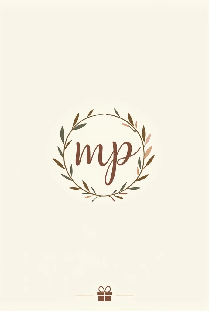 Design a logo for a brand called 'Maravilhas com Papéis' that specializes in handcrafted and personalized paper gifts and memories. The logo should incorporate a delicate handwritten style for the initials 'MP', with a small heart subtly integrated into the design, possibly as part of the letter 'P'. Surrounding the initials, include a soft, circular outline that symbolizes protection and completeness. 

Incorporate a minimalistic icon of a gift box with a ribbon or a paper element, like a folded paper or a scissor, to represent the artisanal aspect of the brand. Use a pastel color palette, with soft pinks, light greens, and subtle beige, accented by touches of gold or silver for elegance. The overall design should feel warm, inviting, and emotionally engaging, reflecting the brand's focus on creating cherished memories."


Elegante e minimalista
