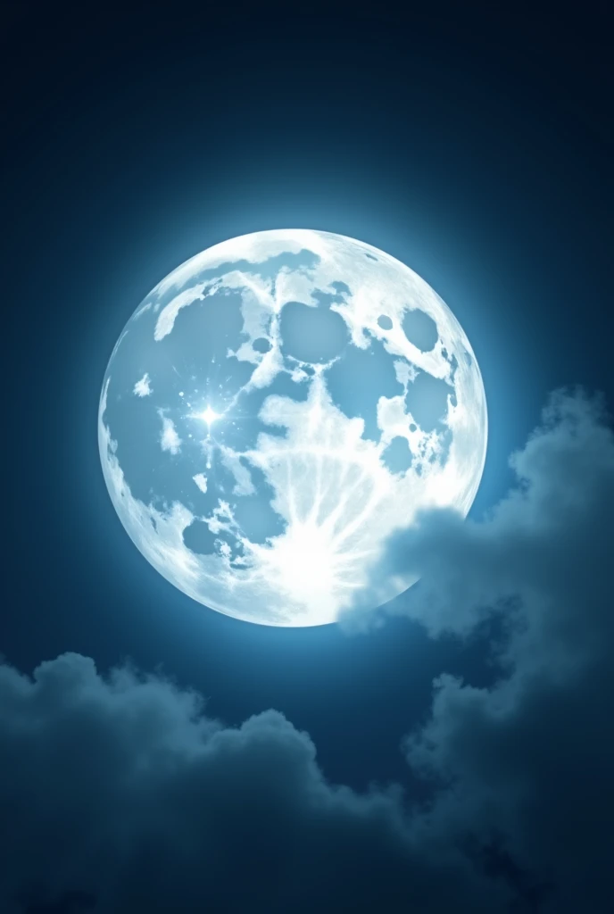 Full white moon pic