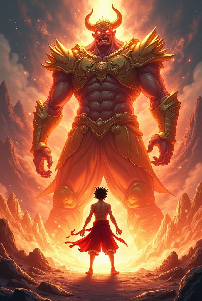 Devil Luffy red aura fight Big ghost in gold armor
Cristal planet
4k
