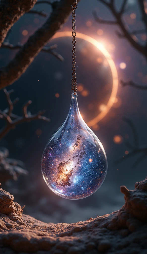 A galaxy trapped in a glass pendant、Hanging on a chain. Dark Scene,16K, Ultra-high resolution, Ultra-high resolution, to be born,wonderful ,future、Iridescent、The world 30 years from nowA galaxy trapped in a glass pendant、Hanging on a chain. Dark Scene,16K, Ultra-high resolution, Ultra-high resolution, to be born,wonderful ,future、Iridescent、The world 30 years from now