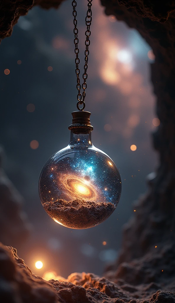A galaxy trapped in a glass pendant、Hanging on a chain. Dark Scene,16K, Ultra-high resolution, Ultra-high resolution, to be born,wonderful ,future、Iridescent、The world 30 years from nowA galaxy trapped in a glass pendant、Hanging on a chain. Dark Scene,16K, Ultra-high resolution, Ultra-high resolution, to be born,wonderful ,future、Iridescent、The world 30 years from now