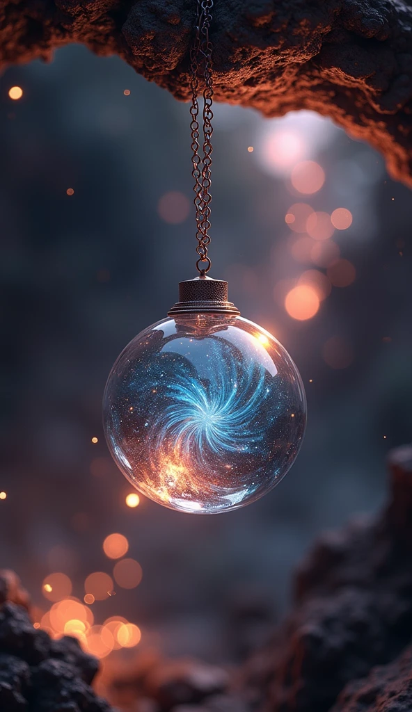 A galaxy trapped in a glass pendant、Hanging on a chain. Dark Scene,16K, Ultra-high resolution, Ultra-high resolution, to be born,wonderful ,future、Iridescent、The world 30 years from nowA galaxy trapped in a glass pendant、Hanging on a chain. Dark Scene,16K, Ultra-high resolution, Ultra-high resolution, to be born,wonderful ,future、Iridescent、The world 30 years from now