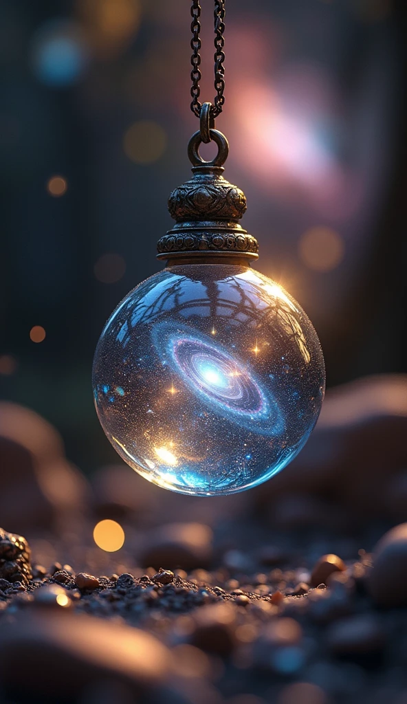 A galaxy trapped in a glass pendant、Hanging on a chain. Dark Scene,16K, Ultra-high resolution, Ultra-high resolution, to be born,wonderful ,future、Iridescent、The world 30 years from nowA galaxy trapped in a glass pendant、Hanging on a chain. Dark Scene,16K, Ultra-high resolution, Ultra-high resolution, to be born,wonderful ,future、Iridescent、The world 30 years from now