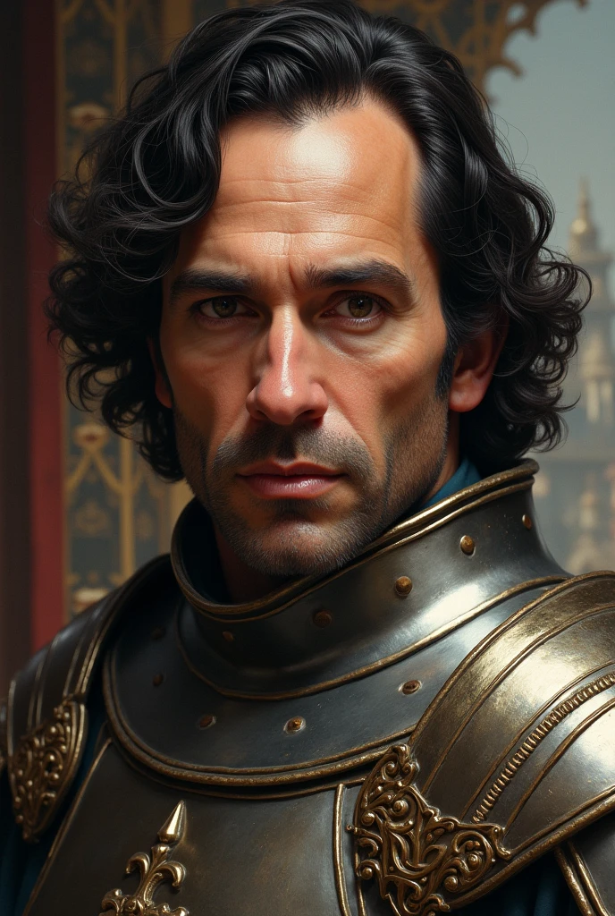 close up portrait photo of paulrudd, modelshoot style, (extremely detailed CG unity 8k wallpaper), medieval armor, professional majestic oil painting by Ed Blinkey, Atey Ghailan, Studio Ghibli, by Jeremy Mann, Greg Manchess, Antonio Moro, ((duskz1)), trending on ArtStation, trending on CGSociety, Intricate, High Detail, Sharp focus, dramatic, photorealistic painting art by midjourney and greg rutkowski 
