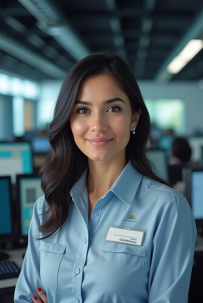 I am Violeta Carreño, a teleoperator in electric power services.