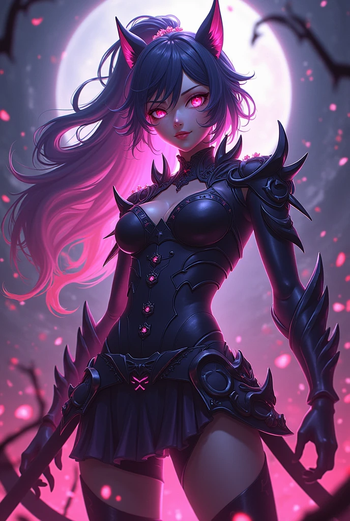 ( creates a fusion between Bronya Zaychik also from Furina and Focalors works at 3 combining only their best features into one in the pure Honkai Eye style, pure Honkai style, make it perfect, make it the perfection of Honkai Impact 3rd