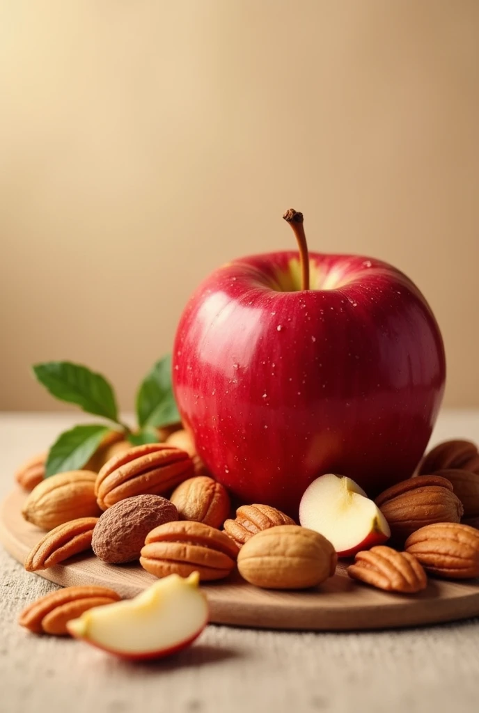 nuts and an apple, Appetizing