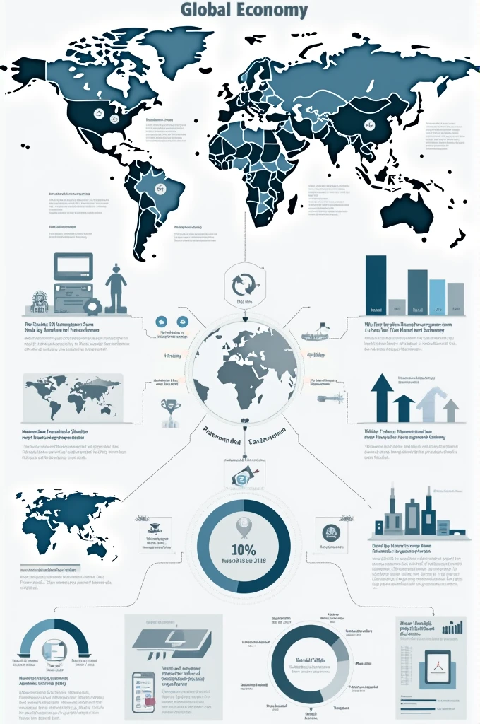 Give me a creative design for an infographic template about globalization 