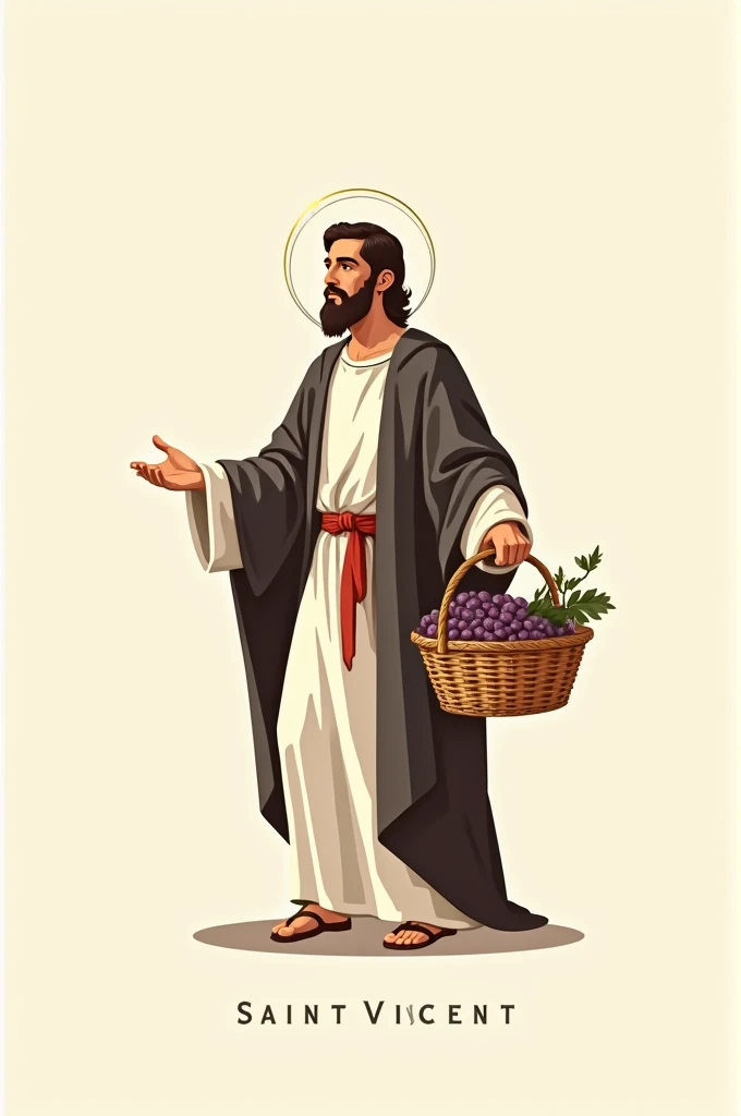 Logo + Saint Vincent + basket + drawing