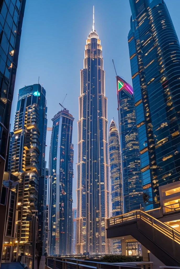 Rooftop of a skyscraper in Dubai
