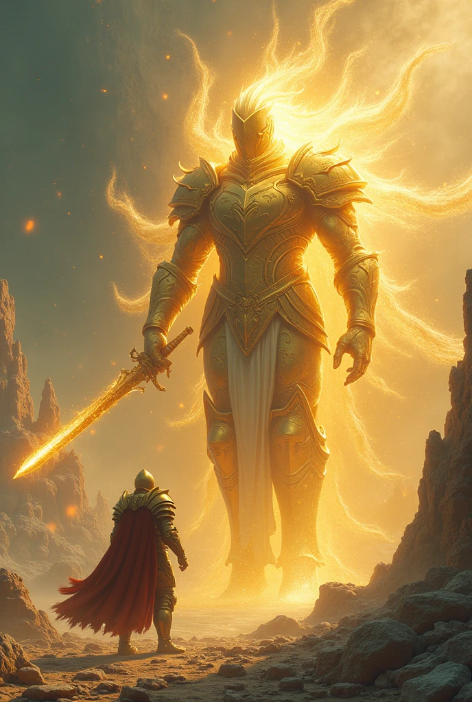Knight fight Big ghost in gold armor Big Sword
Cristal planet
4k