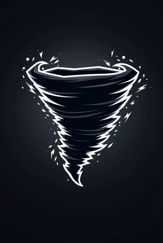 Logo for Brawl stars team that have name black storm make it in black tornado