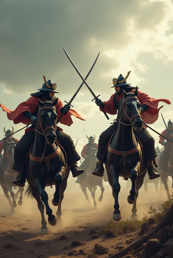 Samurai Battle Warring States War Horseback Battle