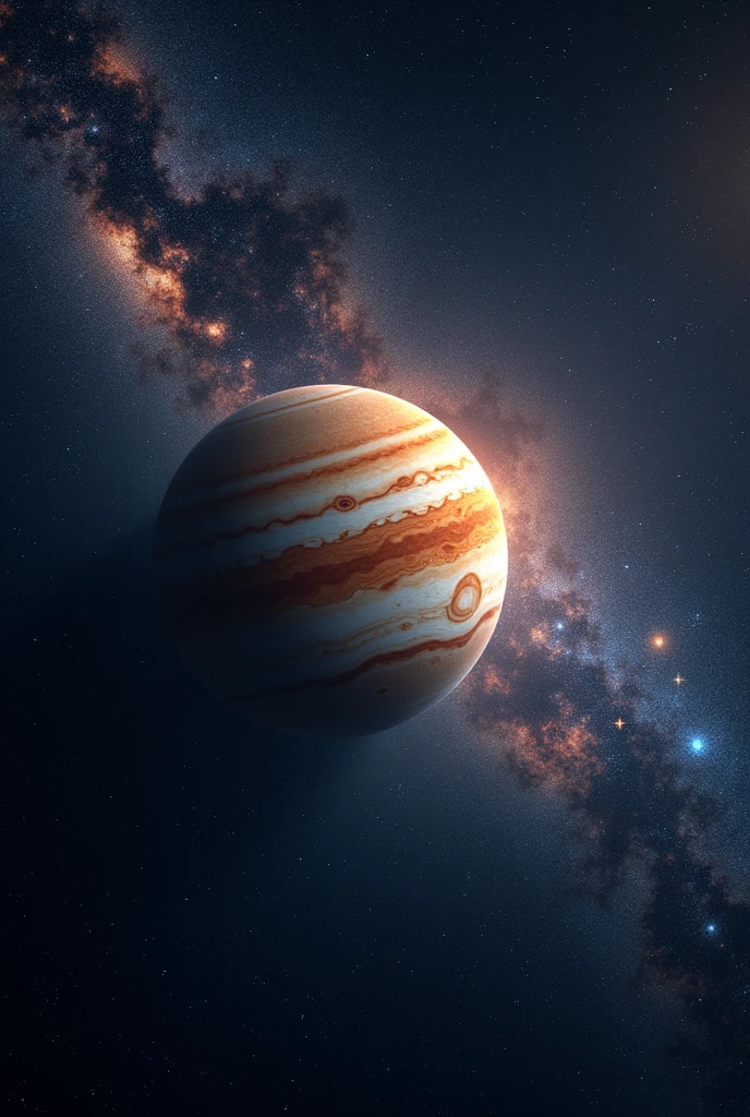Jupiter wallpaper with Sagittarius constellation in the background