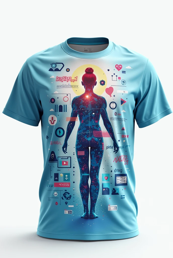 create a shirt design that encompasses the nursing and physiotherapy course