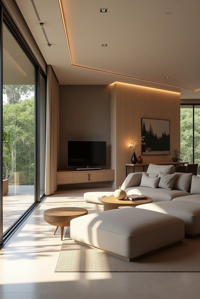 Interior design , Contemporary residence , in Brazil , ultra realisitic , 4K , High-resolution rendering
