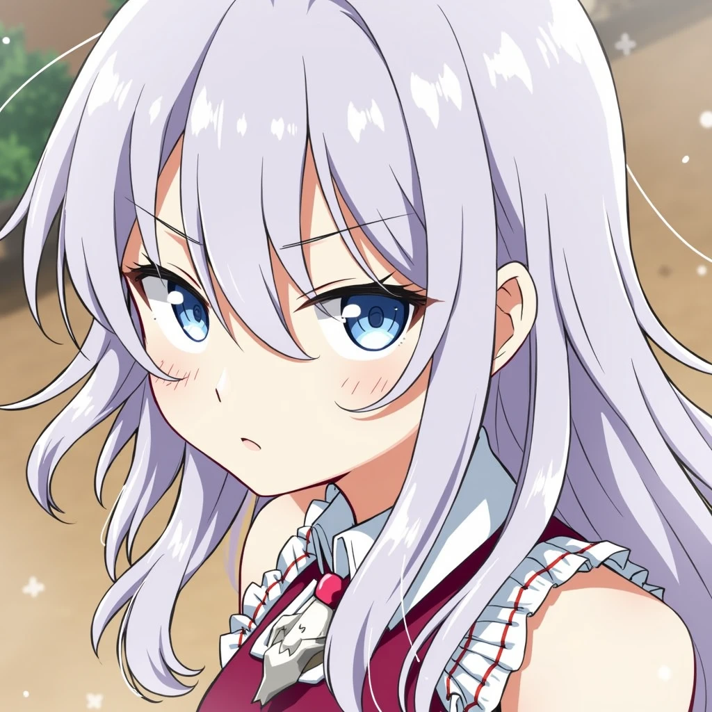 A beautiful anime character with long black hair and sharp eyes is performing a technique with a sharp sword in her hand.