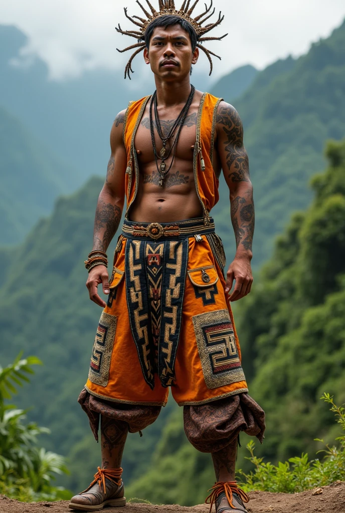 Igorot hip hop costume male 