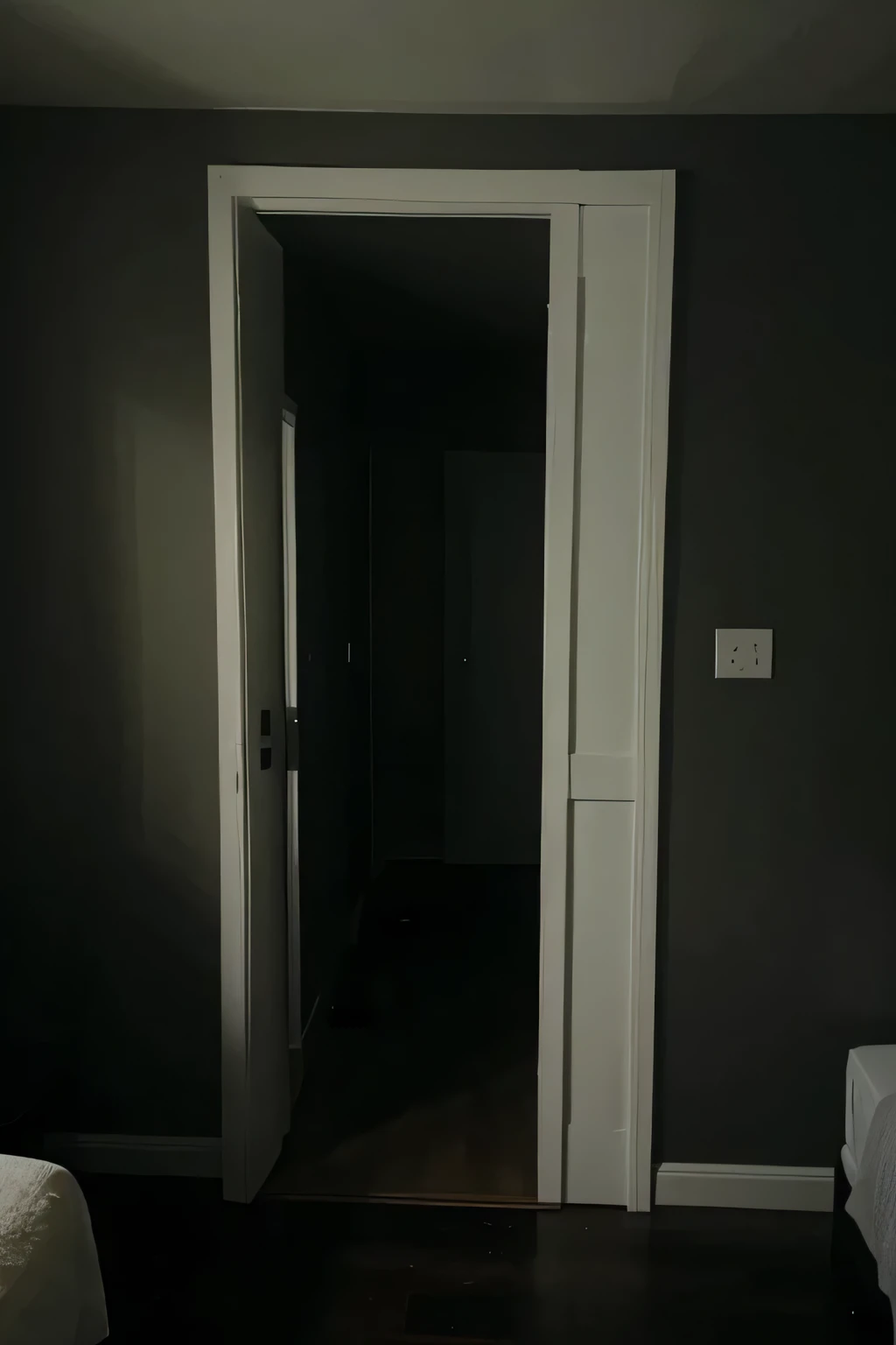 person lying in the bed point of view