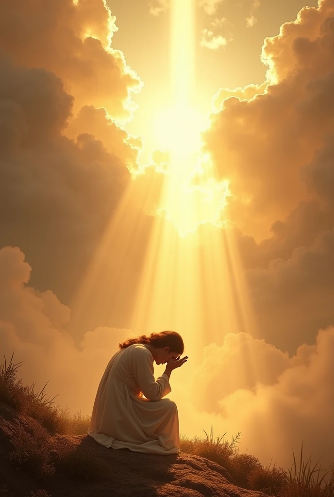 Generate an image that represents God&#39;s forgiveness, repentance and salvation 