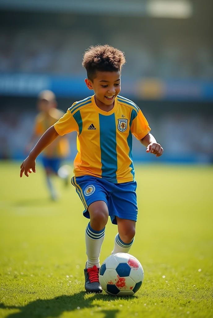 A boy hwo is playing football. His arjrentain. His name is md r nayon. Photo size is facebool cover photo size