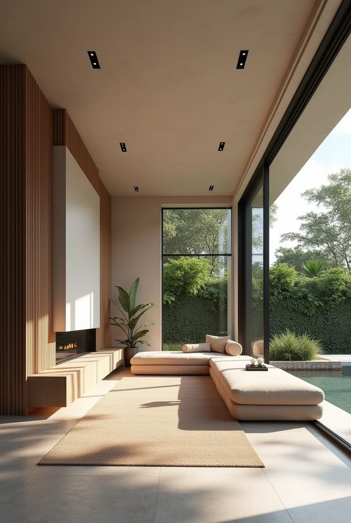Interior design , Contemporary residence , in Brazil , ultra realisitic , 4K , High-resolution rendering