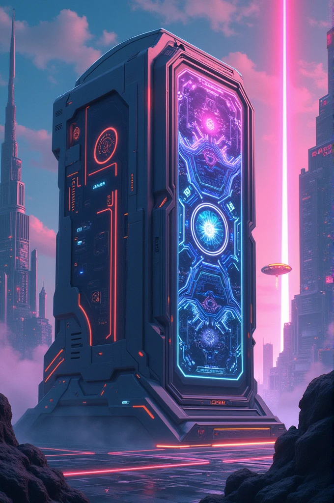 An off compuer in anime style