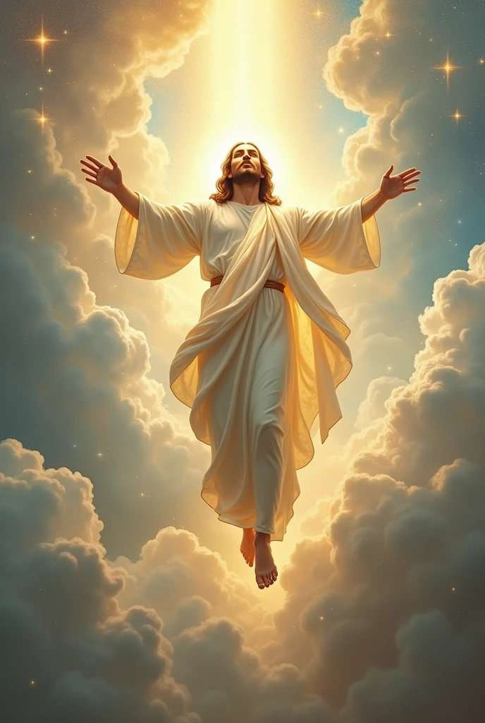 Jesus descending from heaven 