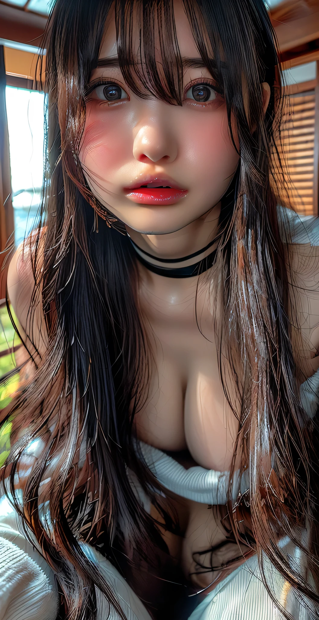 ((My mom is the most beautiful in Japan))、((sexly))((Sex Education Mom))((sexlyすぎるママ))、((Her breasts are bigger than her face and a little saggy))、((Very soft breasts when massaged))、((Smooth Long Hair))((Wearing a lewd shiny micro bikini))((Perfect body))、((非常にかわいい童顔の顔立ちにピュアでsexlyな表情))、((A motherly face))、((Sweaty body))((涙とsexlyな目))、((Bask in the sunlight))、((Beach background))((Everything is full of sex appeal))、((Sweat makes the skin oily and shiny.))、((Realistic mommy boobs))、((Sweaty, shiny skin))、((ギネスブック認定の超弩級のsexlyな身体))((sexlyで卑猥な雰囲気の写真))、((Sweat is running down her cleavage))、、((Plumplung))((Breasts that you want to suck))、((Staring at the camera with a shy and confused look))、((The shape of the female genitalia is clearly visible))