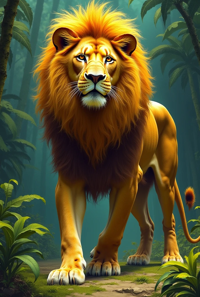 Lion with Neymar Jr