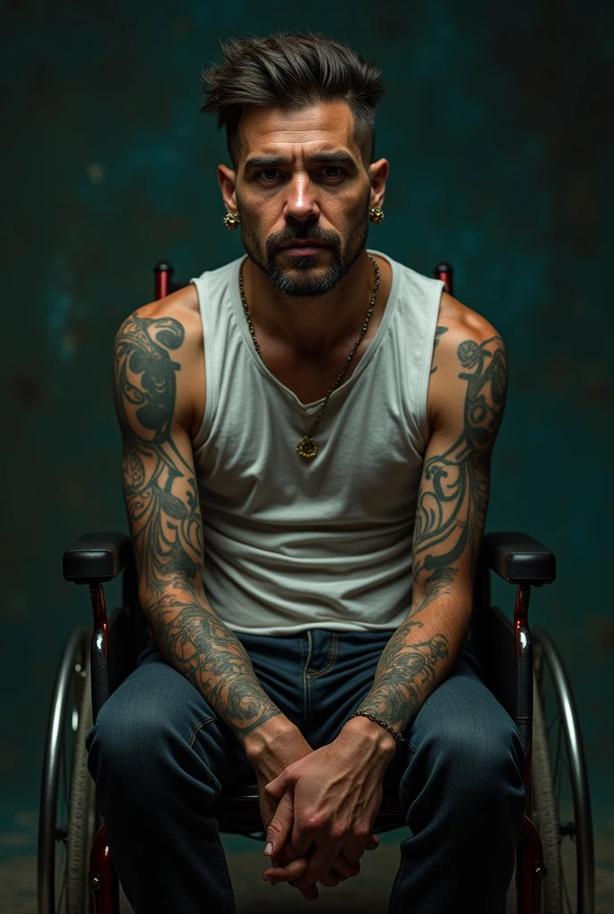 Javier Acosta is one of the many fans of Millonarios, but what is most striking is his life story. After suffering a traffic accident that left him in a wheelchair, the young man contracted an infection and recently he was diagnosed with blood cancer, so he decided to undergo euthanasia. According to his testimony, a few years ago the young man suffered a traffic accident that left him in a wheelchair and some time later, he contracted a bacteria in
He has ear plugs and tattoos in his arms