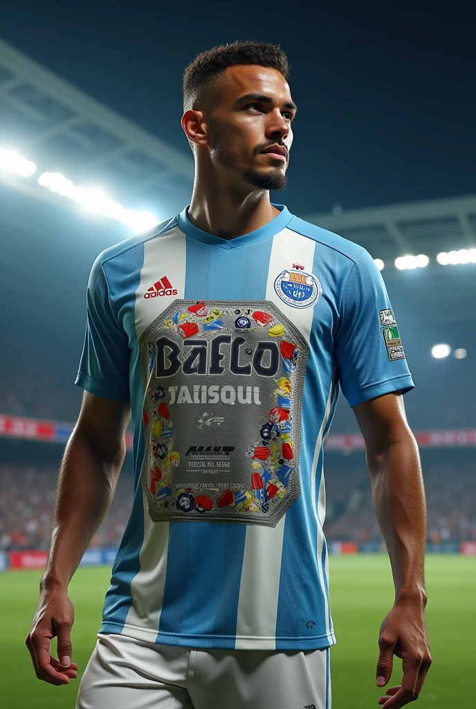 i want a soccer jersey that looks like a package of condom
