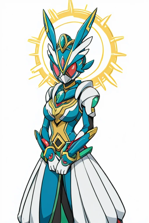 Furry female sarina green parrot alola pokemon sun and moon kamen rider warframe style 