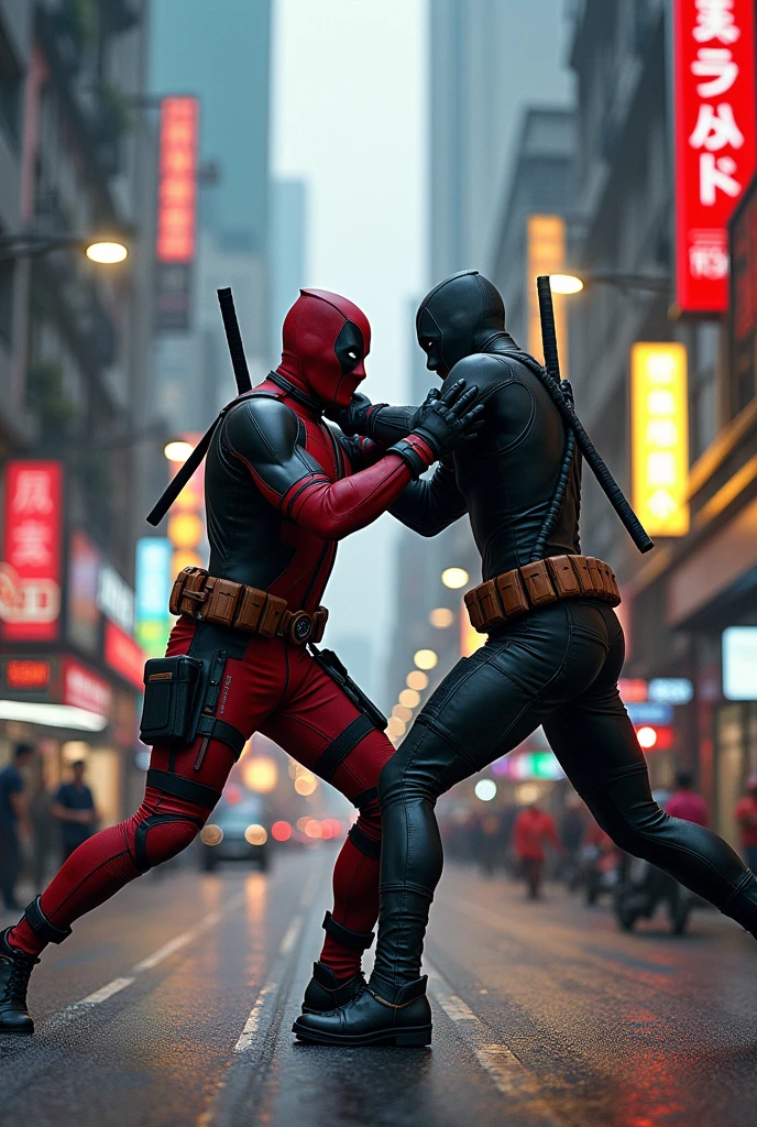 Deadpool fight with ลูกผู้ชายพันธุ์ดี in Bangkok whare is war feeling
