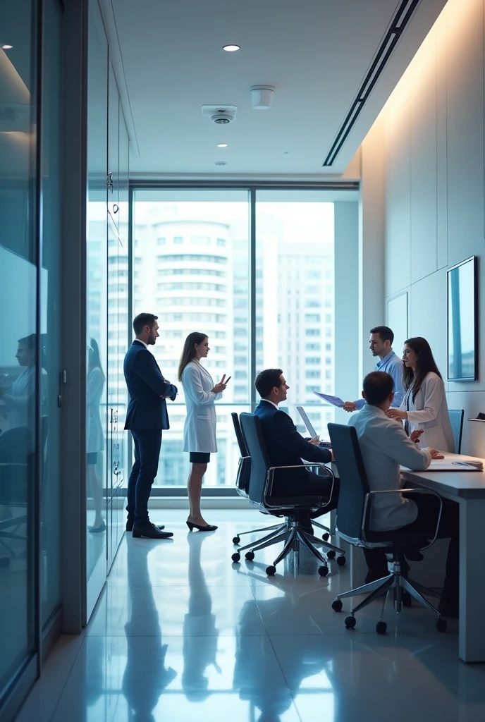 Corporate horizontal health and education image