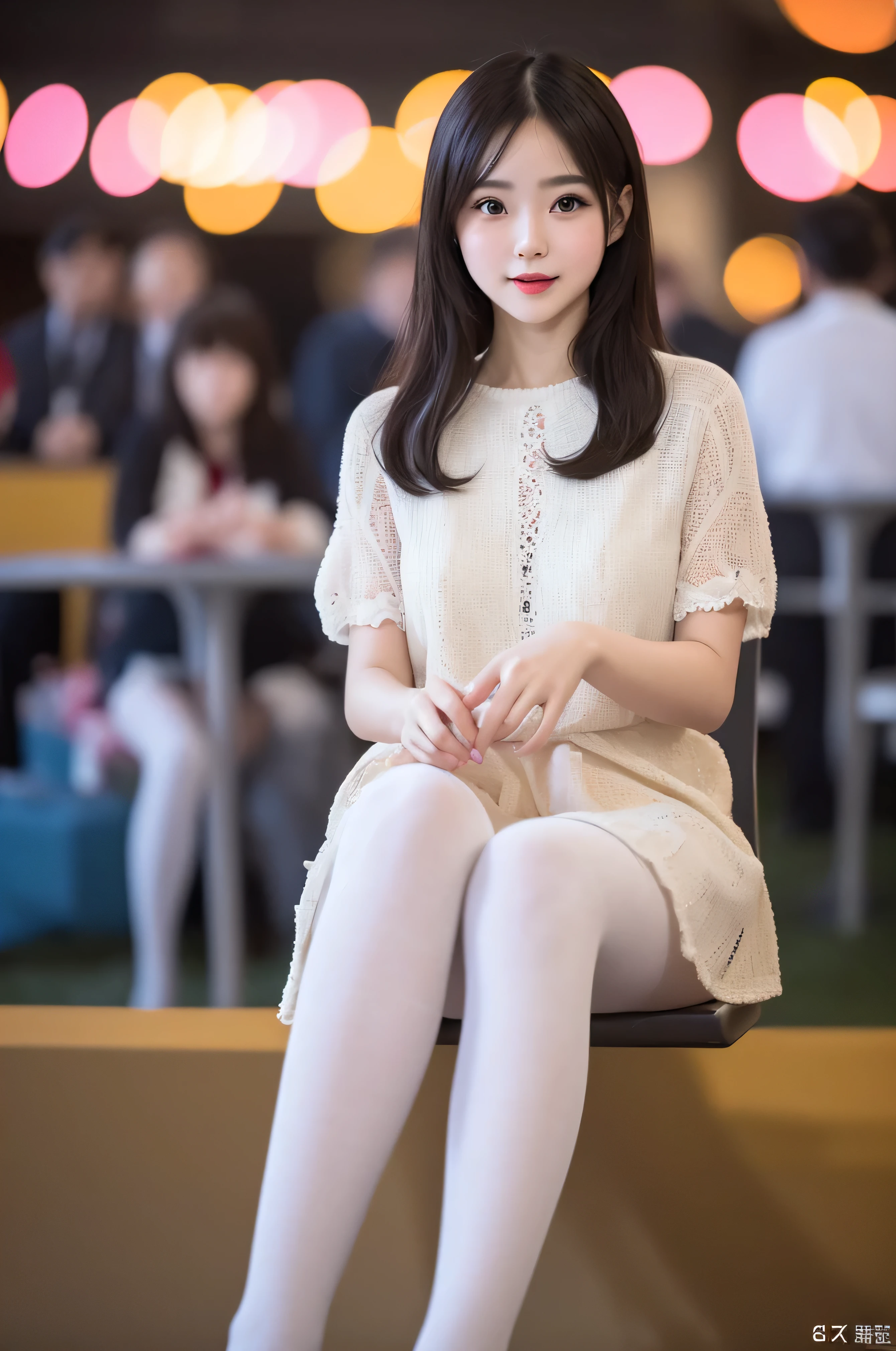 masterpiece, Bokeh, Looking at the audience, pantyhose,(masterpiece, Highest quality, It captures a very cute moment, Depth of written boundary, Super detailed, Ultra-high resolution, C4D, Octadale, 3D Modeling,Realistic human photos、 8k, 16K, one person's,, 、Small breasts,Black Hair,short hair,Straight Hair,Light brown eyes,Cute Face), Bloomers, Black tank top, zettai ryouiki, Wet clothes, Take off、Real-life skin、Not an anime、Realistic、
