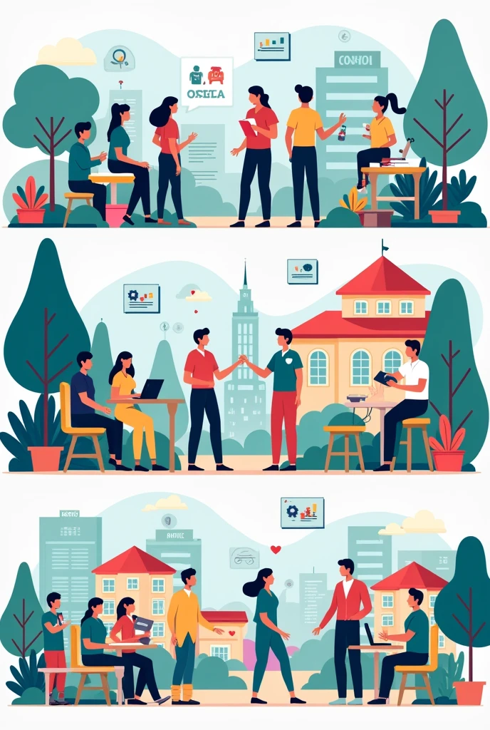 Health and education image in horizontal project