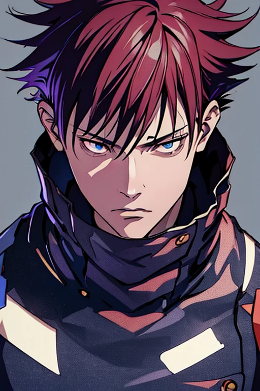 1boy, male focus, fushiguro megumi, jujutsu kaisen, close up to face, zoom in face, face focus, above shoulder, upper body, BREAK masterpiece, best quality, very aesthetic, absurdres, absolutely resolution, ultra detailed, 64K, super fine illustration, highly detailed beautiful face and eyes, perfect anatomy, professional lighting