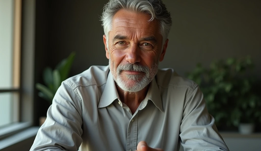 one  men, now more confident and serene