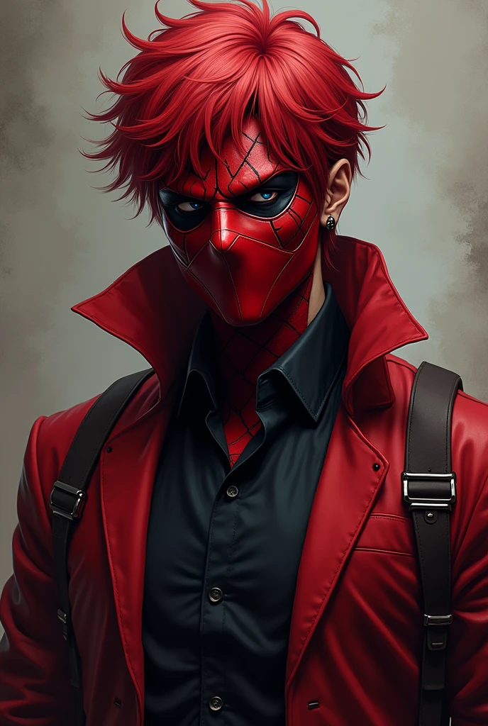 Red Hood DC Jujutsu Kaisen version must show face and have a mask
