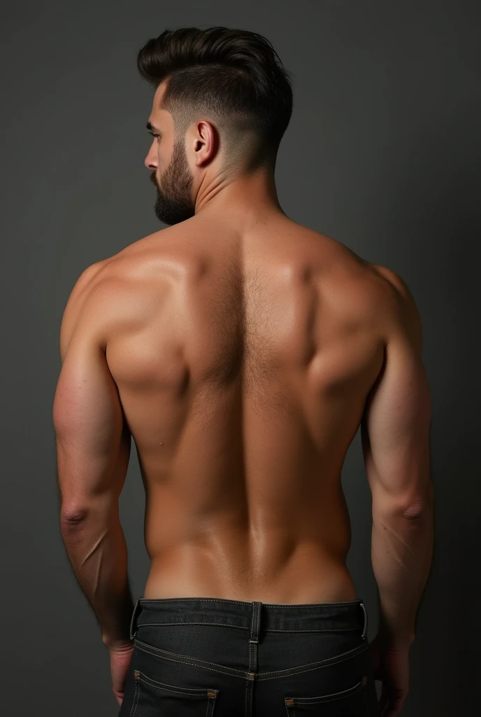 A man's big ???? is in another man's ass, he is shirtless and his ???? is big