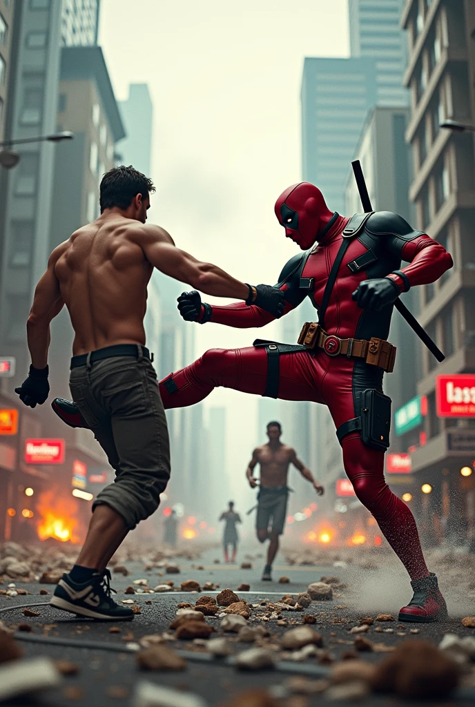 Deadpool kicks ลูกผู้ชายพันธุ์ดี in Bangkok whare is war situation