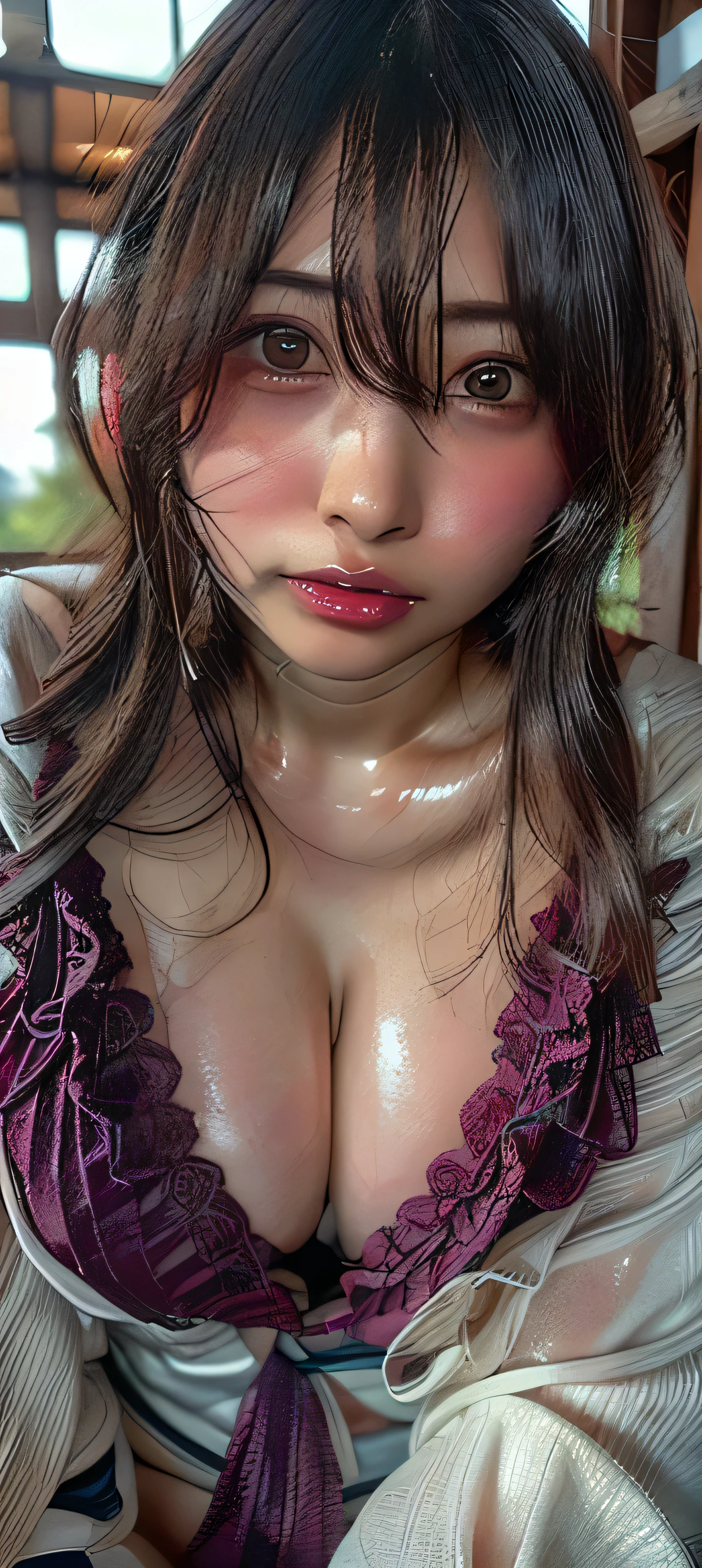 ((The most beautiful mother in Japan))、((sexly))((Sex Education Mom))((Too sexy mom))、((Big breasts that are too big and a little saggy))、((Very soft breasts))、((Smooth Bob Hair))((Wearing a lewd shiny micro bikini))((Perfect body))、((A cool face with a pure and sexy expression))、((A motherly face))、((Sweaty body))((Tears and sexy eyes))、((Bask in the sunlight))、((Beach background))((Everything is full of sex appeal))、((Sweat makes the skin oily and shiny.))、((Realistic mommy boobs))、((Sweaty, shiny skin))、((Super sexy body))((Sexy atmosphere photo))、((Sweat is running down her cleavage))、、((Plumplung))((Breasts that you want to suck))、((Staring at the camera with a shy and confused look))、((The shape of the female genitalia is clearly visible))