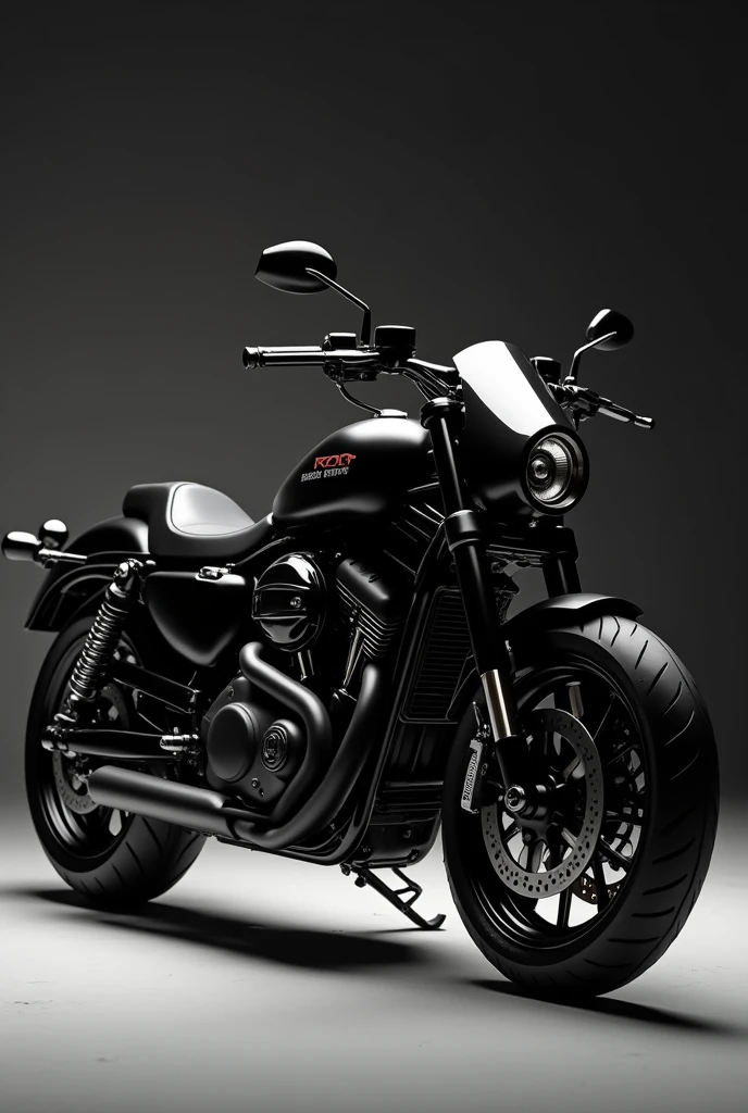 Motorcycle, black and white