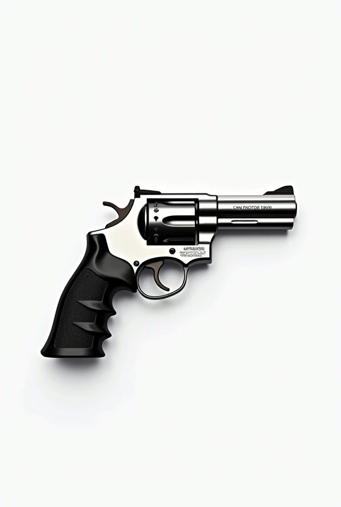 Revolver, realisitic, white background