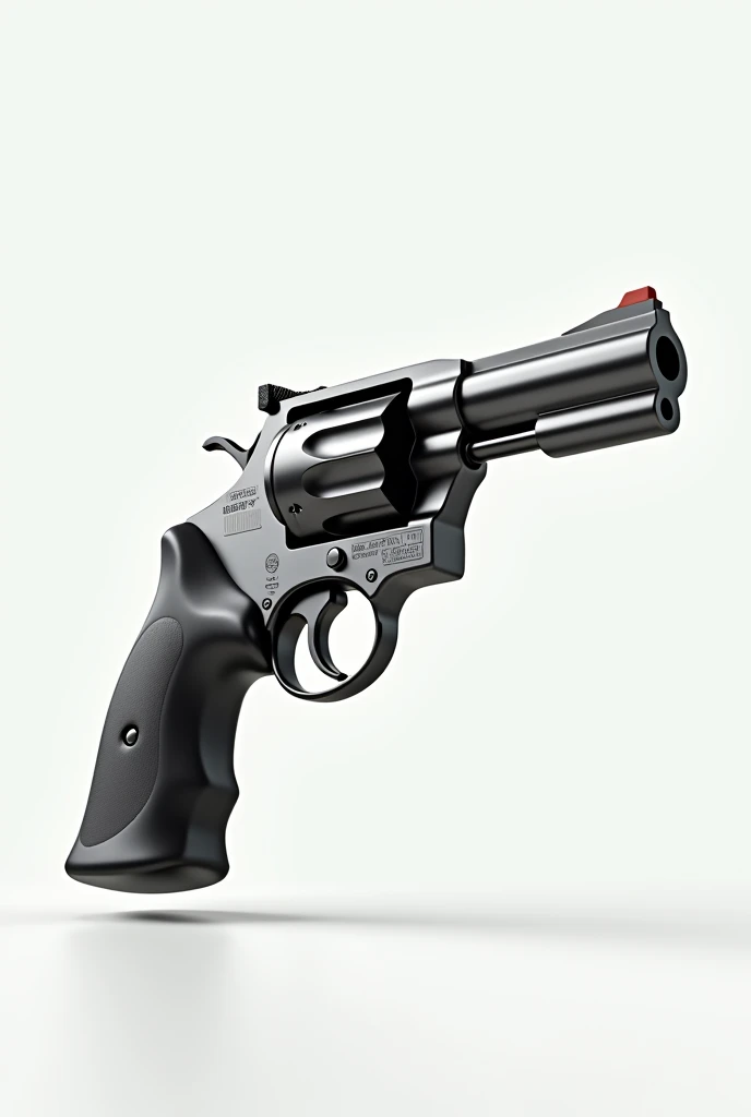 Revolver, realisitic, white background