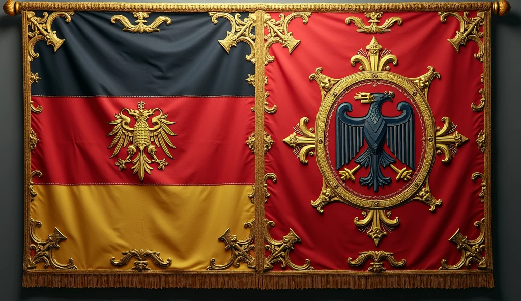 The flag of the Union of the German Empire and the Austro-Hungarian Empire of 1900