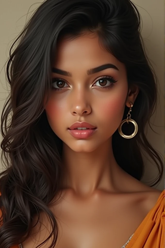 Realism, Indian fair girl, cute, showing pussy, slut face, sexy