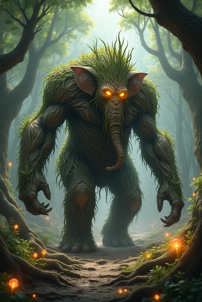 Evolution of Elephant and gorilla with power of groot